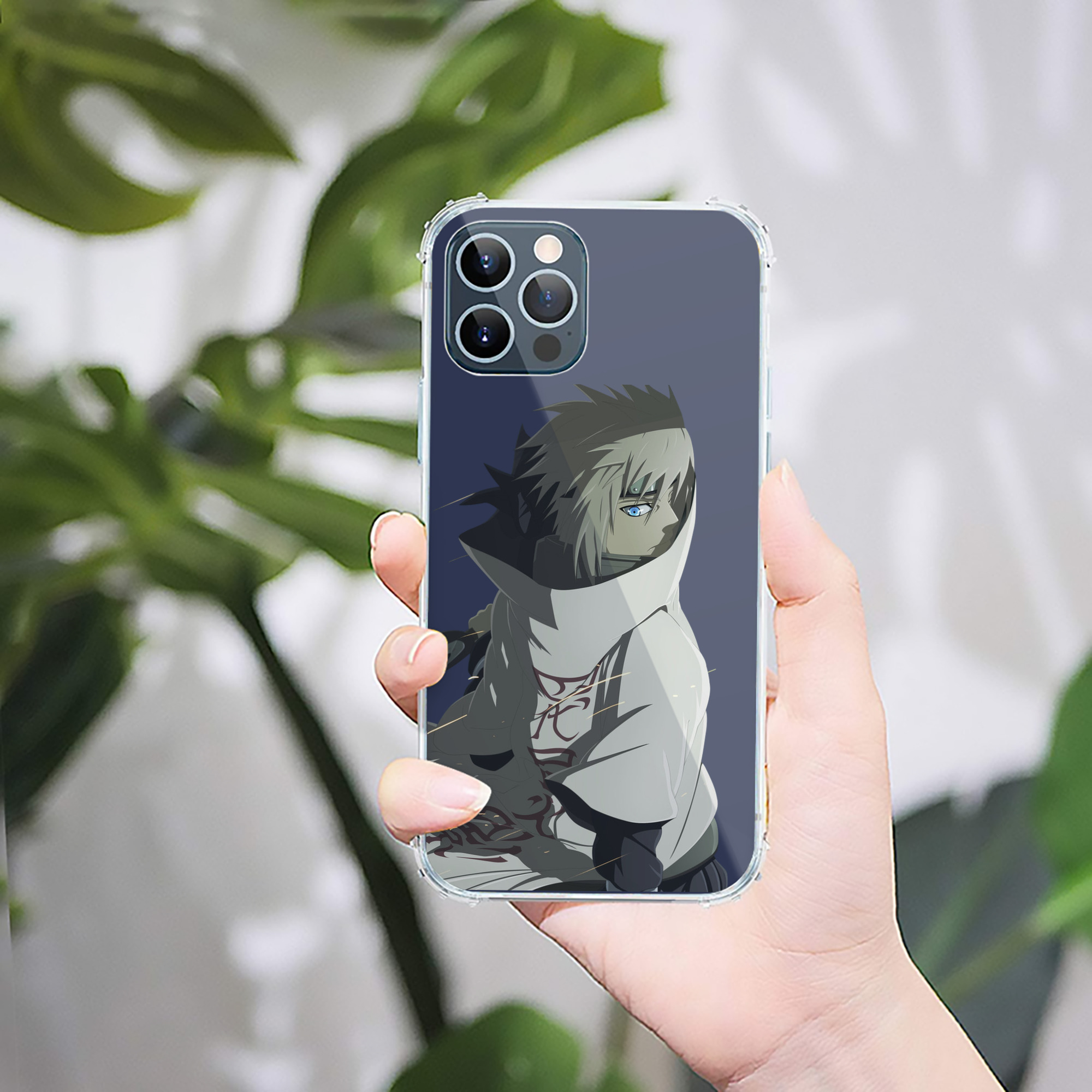 （画像用） NARUTO -ナルト- 波風 ミナト Namikaze Minato 【iPhone 12シリーズ対応】透明スマホケース（クリアソフトケース）